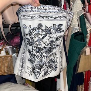 White House Black Market Strapless Top